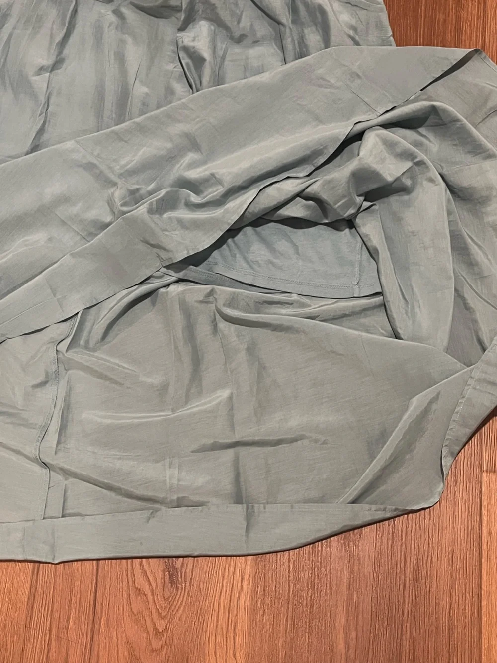 J Jill Pure | New Silk Blend A-line Pull on Midi Skirt Women’s size XL blue Sage - Picture 5 of 9